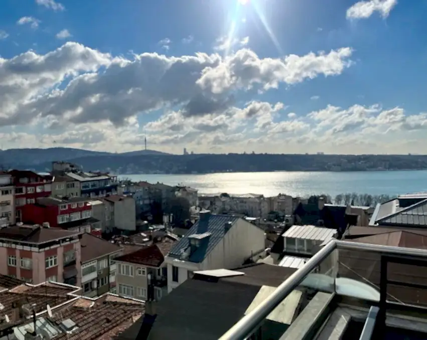 Çırağan Deniz Manzaralı Satılık Dubleks Daire - 3,5+1